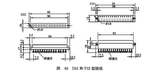 D32和F32型插座 D32和F32型插座